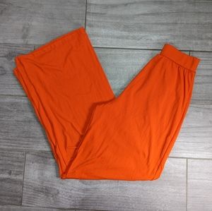 Women's orange flare jump pants
